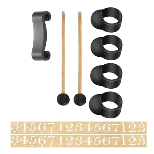 Musik-Schlagzeug-Set, Regen-Schlagzeug, Zubehör für Handpan | Zubehör für Trommelregenspiele, Halternummernaufkleber, Zubehör-Set Musik-Schlagzeug-Set, Regen-Schlagzeug, Zubehör für Handpan | Zubehör für Trommelregenspiele, Halternummernaufkleber, Zubehör-Set von Générique