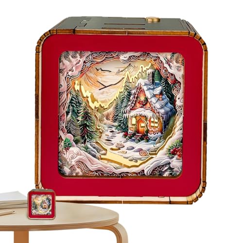 Nachtlicht Puzzles aus Holz, Nachtlicht, Puzzles aus Holz, kabellos, LED-Nachtlicht, Nachtlicht aus Holz, Puzzle, Dekoration für Büro zu Hause für Erwachsene Nachtlicht Puzzles aus Holz, Nachtlicht, Puzzles aus Holz, kabellos, LED-Nachtlicht, Nachtlicht aus Holz, Puzzle, Dekoration für Büro zu Hause für Erwachsene von Générique