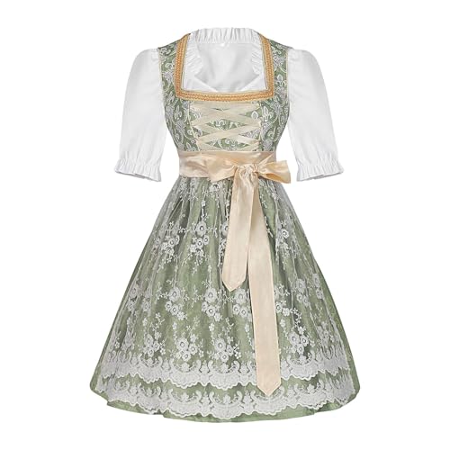 Oktoberfest-Kostümkleid, Oktoberfest-Kostüm für Damen, Oktoberfest-Cosplay-Kleid für Frauen, Dirndl-Kostüm, deutsches Oktoberfest, Dirndlschürze für Mädchen für Theater, Hallo von Générique