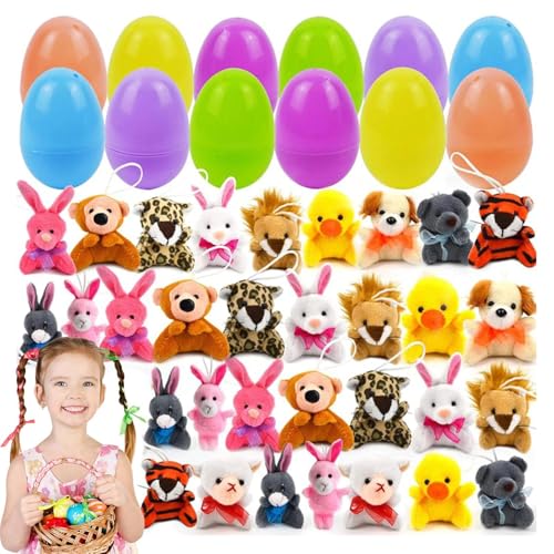 Ostereierfüllungen, vorgekleidete Ostereier - Vorgefüllte Eier Basketball Animal Basketball Sobers | Basketball-Füllungen, Plüschtier für Hunt Game, Klassenpreise, Favors Favors Supplies von Générique