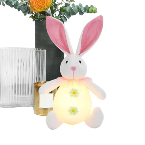 Osterhase aus Plüsch – beleuchtetes Osterhasen | LED-Nachtlicht in Hasenform, Schlafspielzeug in Tierform aus Plüsch, Schreibtischdekoration für Ostern Osterhase aus Plüsch – beleuchtetes Osterhasen | LED-Nachtlicht in Hasenform, Schlafspielzeug in Tierform aus Plüsch, Schreibtischdekoration für Ostern von Générique