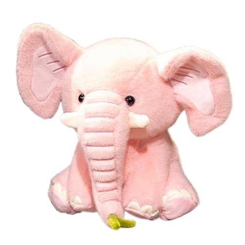 Plüsch-Elefant, getufteter Elefant, ultraweiches Tier, niedliches Elefantenspielzeug, 25 cm, weicher Elefant, für junge Kinder, bietet Komfort und Freude beim Spielen oder Schlafen. von Générique