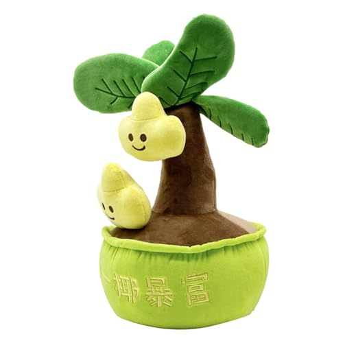 Plüsch-Pflanze, niedliches Money Tree Toy, gefüllter Blumen-Topf, Plüschpuppe, Hugging Soft Doll für Kinder, Komfort-Plüschpuppe, niedliches Plüsch-Pflanzspielzeug, weiche Plüschpflanze für den Tisch von Générique