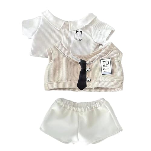 Plüschkleidung, Kleidung und Zubehör, weiche Schulkleidung, 7,87 Zoll Outfit, Ersatzhosen, Kleidkleidung, Zubehör Plüschkleidung, Kleidung und Zubehör, weiche Schulkleidung, 7,87 Zoll Outfit, Ersatzhosen, Kleidkleidung, Zubehör von Générique