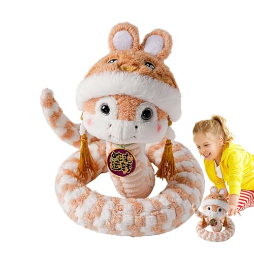 Plüschtier Maskottchen Schlange 2025, Plüschtier Maskottchen 2025 | Jahr der Schlange Maskottchen Plüsch Schlange Plüschtier - Niedliches Schlangen-Plüschtier, Dekoration für das chinesische Plüschtier Maskottchen Schlange 2025, Plüschtier Maskottchen 2025 | Jahr der Schlange Maskottchen Plüsch Schlange Plüschtier - Niedliches Schlangen-Plüschtier, Dekoration für das chinesische von Générique