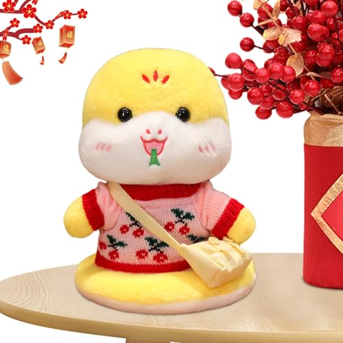 Plüschtier Schlange Plüschtier, Schlangenspielzeug | Plüsch-Maskottchen 11 Zoll – chinesische Schlangenplüschtiere, chinesische Plüschtiere zum chinesischen Neujahr, Maskottchen des Jahres von Générique