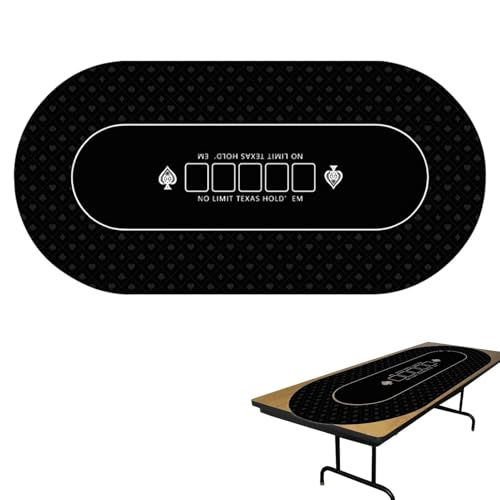 Poker-Tischdecke, Pokerdecke | Pokermatte Texas Holdem 120 x 60 cm, Kartentischdecken, Pokermatte für Tisch, Obere Matte für Poker- , Spendensammlungen, Abende von Générique