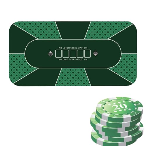 Poker-Tischdecke, Pokerdecke | Pokermatte Texas Holdem 120 x 60 cm, Kartentischdecken, Pokermatte für Tisch, Obere Matte für Poker- , Spendensammlungen, Abende von Générique