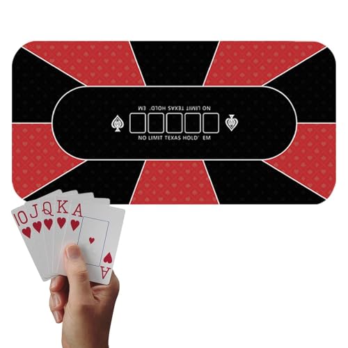 Poker-Tischdecke, Pokerdecke | Pokermatte Texas Holdem 120 x 60 cm, Kartentischdecken, Pokermatte für Tisch, Obere Matte für Poker- , Spendensammlungen, Abende von Générique