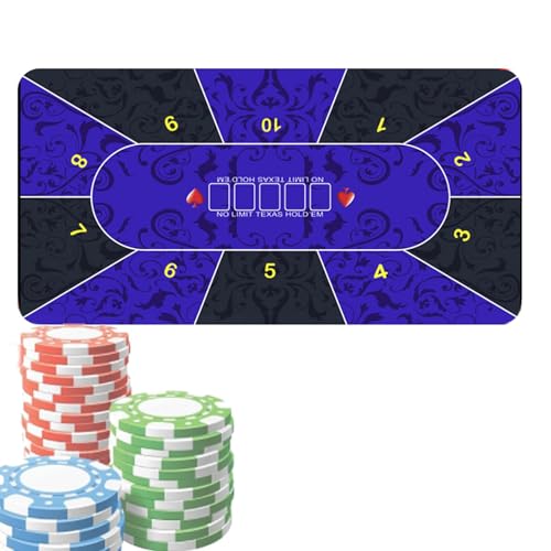 Poker-Tischdecke, Pokerdecke | Pokermatte Texas Holdem 120 x 60 cm, Kartentischdecken, Pokermatte für Tisch, Obere Matte für Poker- , Spendensammlungen, Abende von Générique