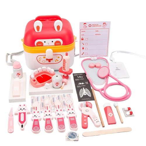 Pretend Doctor Set, Doctor Rollenspiel Set für Kinder, Kinderarzt, Simulation Nurse Stethoskop, Medizinisches Spielzeug für Kinder ab 3+, Interaktives Gesundheits-Spielset von Générique