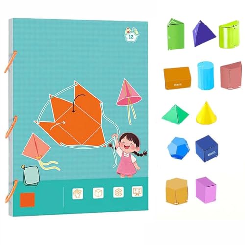 Pull String 3D Geometry Learning Book, 11,81 x 8,27 Zoll Interactive Pop-Up Models, Lernhilfe, Klassenzimmer, Home Learning, Bildung Pull String 3D Geometry Learning Book, 11,81 x 8,27 Zoll Interactive Pop-Up Models, Lernhilfe, Klassenzimmer, Home Learning, Bildung von Générique