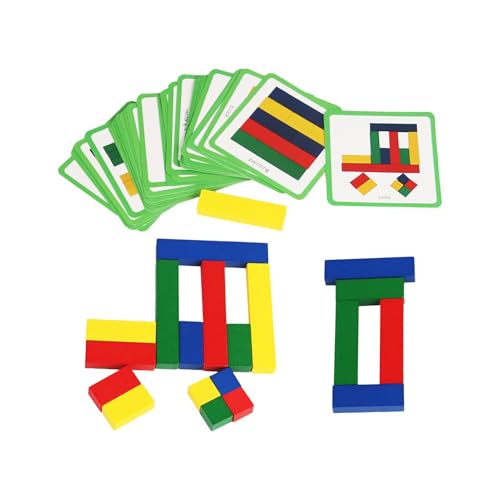 Puzzle-Blöcke in Holzform, Motivblöcke in Holzform, Block Puzzle Brain Teasers Spielzeug mit Karten | Vorschulerziehung, Blockspiele für Kinder ab 3 Jahren Puzzle-Blöcke in Holzform, Motivblöcke in Holzform, Block Puzzle Brain Teasers Spielzeug mit Karten | Vorschulerziehung, Blockspiele für Kinder ab 3 Jahren von Générique