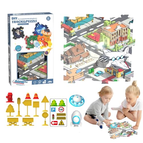 Puzzle-Strecke für – Bauspielzeug, Straßenautobahn für Elektrofahrzeuge, Spielzeug von Générique