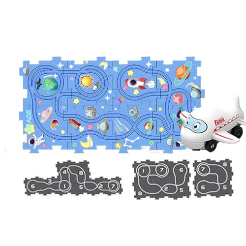 Puzzle Track Toys – Lernauto-Set, Rennstrecken, kreatives Spielspiel für Vorschulalter ab 3 Jahren | Auto-Track-Set mit Federn zum Apr Puzzle Track Toys – Lernauto-Set, Rennstrecken, kreatives Spielspiel für Vorschulalter ab 3 Jahren | Auto-Track-Set mit Federn zum Apr von Générique