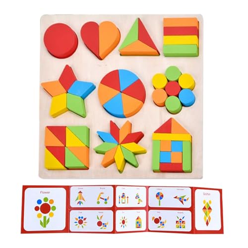 Puzzle aus Holz Formen | Puzzle Tri Formen aus Holz | Spiele Aktivitätsblöcke Lernen Entwicklung | Kindergartenerziehung Mädchen Baby Puzzle aus Holz Formen | Puzzle Tri Formen aus Holz | Spiele Aktivitätsblöcke Lernen Entwicklung | Kindergartenerziehung Mädchen Baby von Générique