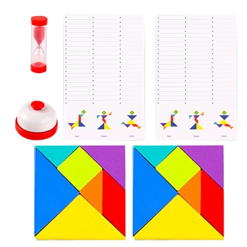 Puzzles aus Holz – Tangram-Puzzle, Lernspielzeug für und Mädchen | Reise-Bildschirm, aus Holz, Gehirnteaser, Logikspiele und Intelligenzspiele für Unterricht und Puzzles aus Holz – Tangram-Puzzle, Lernspielzeug für und Mädchen | Reise-Bildschirm, aus Holz, Gehirnteaser, Logikspiele und Intelligenzspiele für Unterricht und von Générique