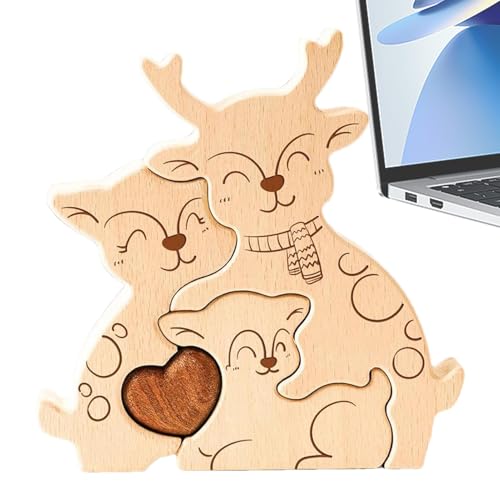 Puzzles für Erwachsene, Holz, Puzzle in Moose Shape, Bildungsdesign, 160 g, perfektes einzigartiges Kunsthandwerk, Holz-Puzzle-Design für Familie, Freunde und Colleagues von Générique