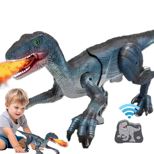 RC Dinosaurier, ferngesteuerter Dinosaurier | Elektrisches interaktives Dinosaurierspielzeug für mit Sound | Das Lernspielzeug bewegt Türme und Wackeln, Dinosaurier-Roboterspielzeug für von Générique