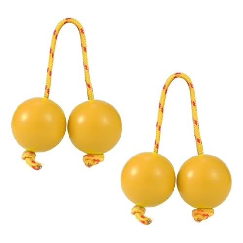 Rhythmic Ball Kashaka Instrument, African Shaker Musical Instrument, 2 Paar ABS Hand Percussion Balls, Double Gourd Music Egg, Ideal für Partys, Hochzeiten, Shows, 1,97 Zoll von Générique