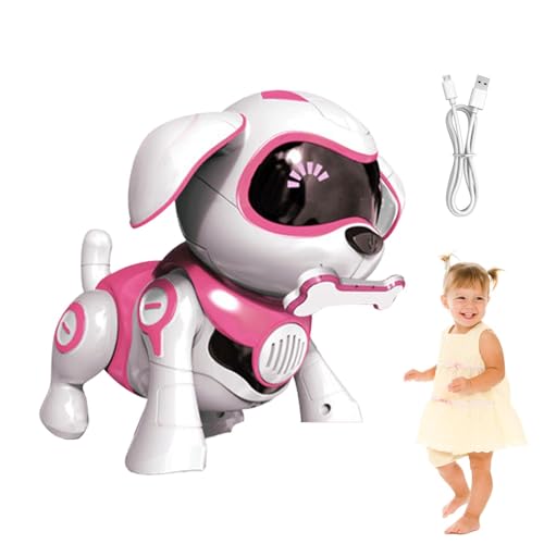 Roboter Dog, USB-Ladehund, Dancing Robotic Pet, interaktives Robotic Puppy, programmierbar, interaktives Roboterhund mit Funktionstasten, USB-Tasten, Ladefunktion, Robotic Puppy Spielzeug für Kinder von Générique