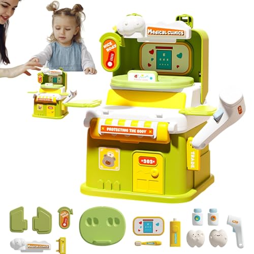 Role Pretend House, Preschool Toy, Educational Role House, Learning Activities Set, Portable with Handle, Ideal for Kids Ages 3+ Kognitive Development von Générique