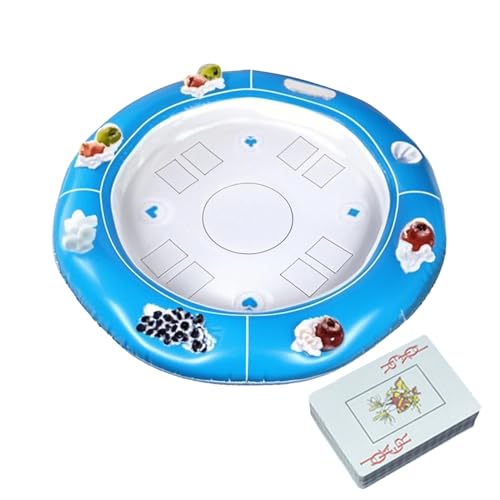 Schwimmender Spieltisch für Pool – aufblasbare Spiele mit Getränkehalter | Zubehör für Sommerkarten für Familie und Freunde Schwimmender Spieltisch für Pool – aufblasbare Spiele mit Getränkehalter | Zubehör für Sommerkarten für Familie und Freunde von Générique