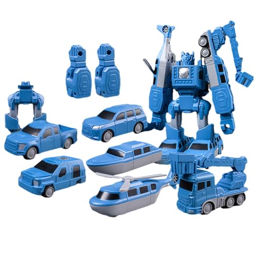 Set aus Transformator-Robot-Bauspielzeugen, Bauspielzeug, magnetische Transformations-Autos, Bauspielzeug für | Zusammenbauen von Constr-Trucks von Générique