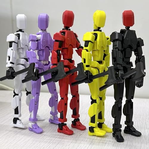 Set mit 13 zusammengebauten Figuren Lucky Figuren Multi-Jointed Activity Robot Anime Stick Erwachsene Männer Spielzeug Geschenk Dekompression DIY Spielzeug von Générique