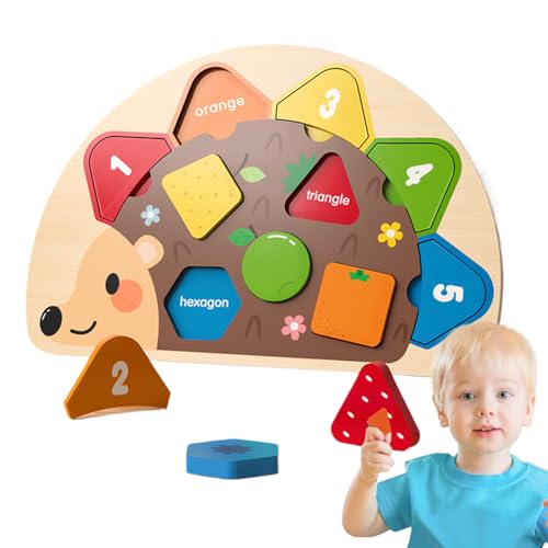 Shape Sorter, Holzpuzzle für Babys, Igel, interaktive Reisespiele für Eltern-Kind, für Zuhause, Spielzimmer, Familie und Freunde Shape Sorter, Holzpuzzle für Babys, Igel, interaktive Reisespiele für Eltern-Kind, für Zuhause, Spielzimmer, Familie und Freunde von Générique