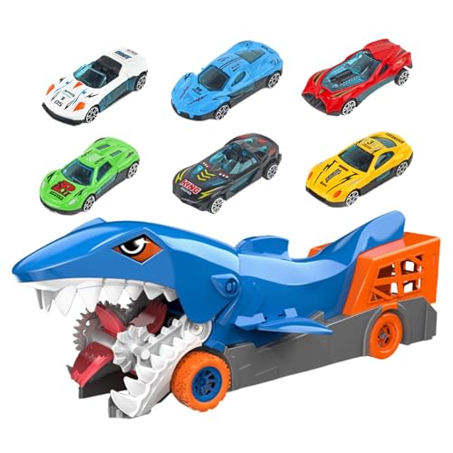 Shark Chomp Transporter, tragbar, lustiges Kinderfahrzeug, kreativer interaktiver Truck für und Mädchen, Schule & Home Play, Blau, ABS, 12 x 13,7 x 3 x 2,2 cm von Générique