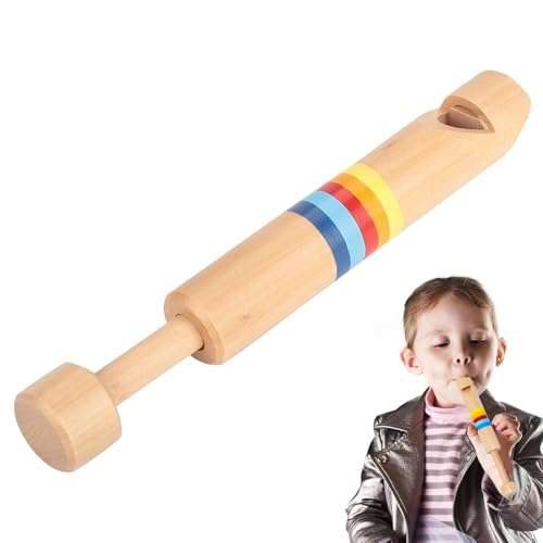 Slide Whistle, Holz-Pickcolo Push Pullover, 17 x 3 cm, handgefertigt, Flute Instrument, frühes Lernspielzeug, interaktives Musikspielzeug für Hand-Augen-Koordination, Kinder, Preschooler von Générique