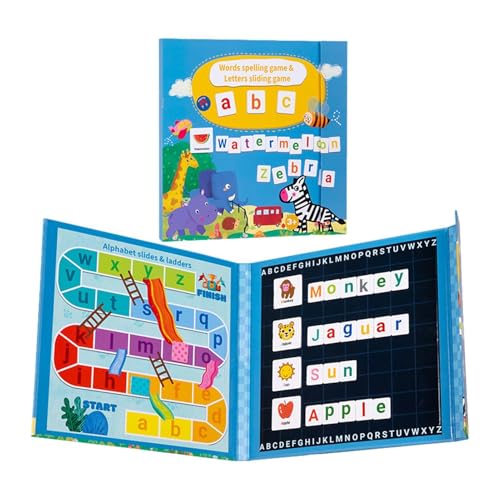 Spiel Flash Karten mit Zahlen | Magnetisches Zahlenspielzeug zum Lernen des Alphabets | Kindergarten Lernaktivitäten Wortschreibspiele für 36 Monate + von Générique