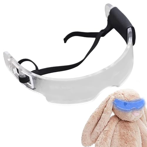 Spielzeug Eyeglasses für Puppen, beleuchtete klare Linsen für Eyewear, coole Cosplay-Accessoires für 5,9 Zoll und andere Puppen, lustige und stylische Puppengläser für Dress-Up, Spielen und modische von Générique