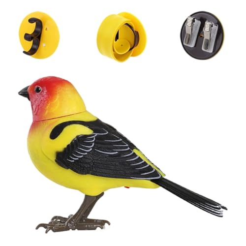 Sprechender Vogel | Elektrischer Singvogel – interaktives sensorisches Spiel mit niedlichem realistischem Tier zur Dekoration von Büro, Schlafzimmer, Bibliothek, Aktivitätszentrum und Zimmer Sprechender Vogel | Elektrischer Singvogel – interaktives sensorisches Spiel mit niedlichem realistischem Tier zur Dekoration von Büro, Schlafzimmer, Bibliothek, Aktivitätszentrum und Zimmer von Générique
