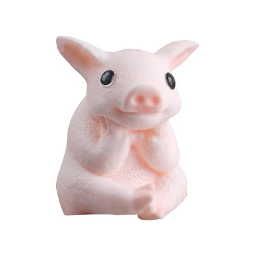 Squishy Tiere, Funny Pink Animal Squeeze Toy, Realistic Fidget Doll, High Resilience Rebound Ball, 14 x 10 cm, perfekte Größe für Klassenzimmerpreise von Générique