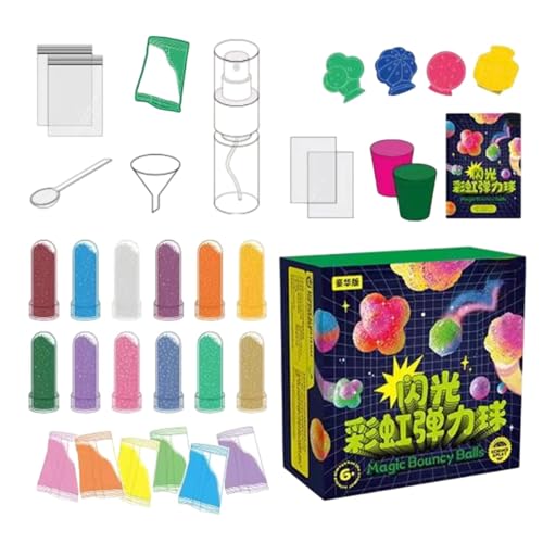 Stellen Sie Ihr eigenes Hüpfball-Set her, wissenschaftliches -Set, handgefertigte Hüpfbälle mit Glitzerpulver | wissenschaftliche Bastelprojekte, Spielzeug Stellen Sie Ihr eigenes Hüpfball-Set her, wissenschaftliches -Set, handgefertigte Hüpfbälle mit Glitzerpulver | wissenschaftliche Bastelprojekte, Spielzeug von Générique