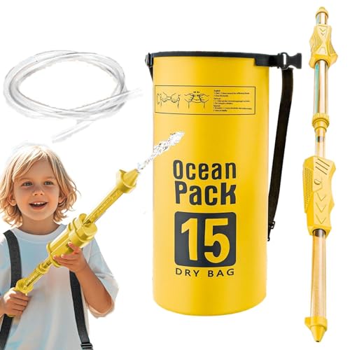 Swimming Toys, Backpack Water Soaker, 15,75 x 5,51 Zoll, großes Spray-Toy, authentisches heißes Wetterspielzeug, interaktives Poolspiel für Kinder, Sound und Tochter von Générique