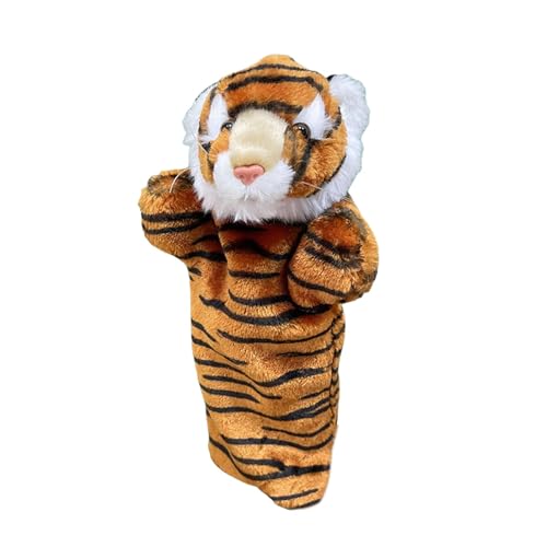 Tier-Handpuppe, Plüsch, interaktive Fingerpuppe, hautfreundliches Material, weiches Cuddly Design, 15,9 x 39 cm, für Spieltier-Interaktion, Finger Puppet Magic von Générique