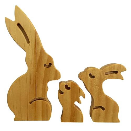 Tierfamilien-Puzzle, Familien-Puzzle-Statue – Familien-Puzzle aus Holz für die Innendekoration | Dekorative Kunstskulptur in der Tierfamilie für Jugendliche, Jungen, FI Tierfamilien-Puzzle, Familien-Puzzle-Statue – Familien-Puzzle aus Holz für die Innendekoration | Dekorative Kunstskulptur in der Tierfamilie für Jugendliche, Jungen, FI von Générique