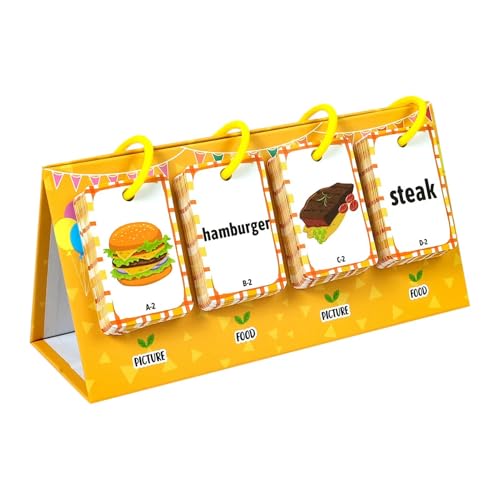 Toddler Alphabet Flashcárds – Memory-Spiel für Wörter bei Ansicht | Flash-Karten für | Vorschulspielzeug zur Lebensmittelerkennung | Kognitives Spielzeug zum Erlernen von Karten auf beiden Seiten Toddler Alphabet Flashcárds – Memory-Spiel für Wörter bei Ansicht | Flash-Karten für | Vorschulspielzeug zur Lebensmittelerkennung | Kognitives Spielzeug zum Erlernen von Karten auf beiden Seiten von Générique
