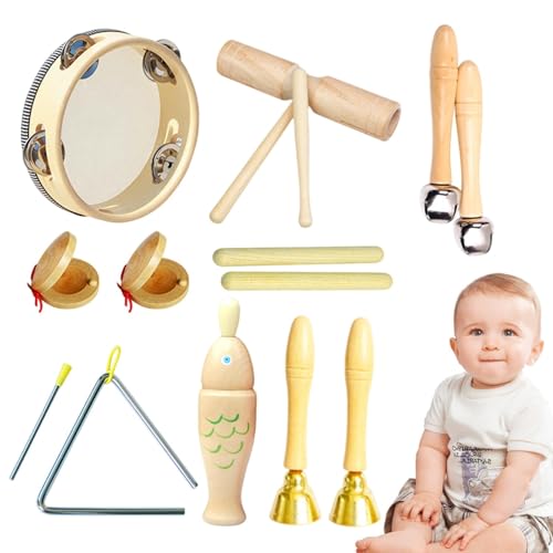 Toddler Musical Instruments, tragbares Musik-Set für Babys, feines Motorskills-Spielzeug, interaktives Musikinstrument für Kinder, Lernen und Lernspielzeug für Kinder, Toddler Music Activity Set, B von Générique