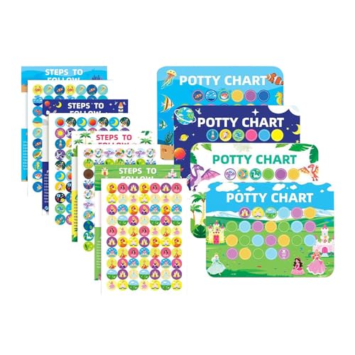 Töpfchen-Sticker – Lerntafel, 4-teilig für | Motivationsgrafik wiederverwendbar zu Hause Kindergarten | Gute Gewohnheiten Mädchen Töpfchen-Sticker – Lerntafel, 4-teilig für | Motivationsgrafik wiederverwendbar zu Hause Kindergarten | Gute Gewohnheiten Mädchen von Générique