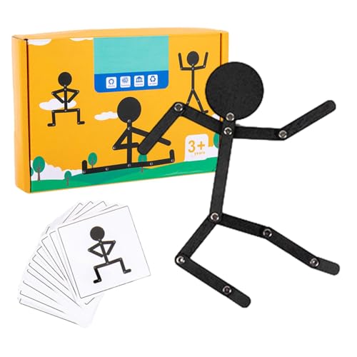 Toy Robot Puzzles – Roboter für Männer aus Holz, verstellbar, für Kinder, interaktives Montessorii Spielzeug mit 24 Karten und 4 Stück Roboter Trip Toys Geschenke PA Toy Robot Puzzles – Roboter für Männer aus Holz, verstellbar, für Kinder, interaktives Montessorii Spielzeug mit 24 Karten und 4 Stück Roboter Trip Toys Geschenke PA von Générique