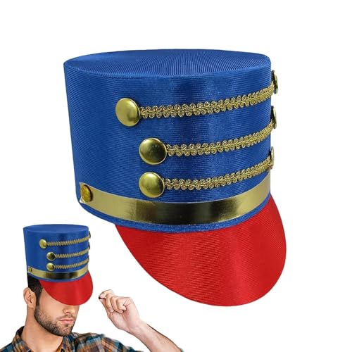 Toy Soldier Hat, Soldier Band Major Hat, Creative Cosplay Accessory Hat, Nutcracker Kostüm Hat, Toy Soldier Hut für Leistung, Soldier Band Hut für Erwachsene, Cosplay Nutcracker Hat, Gathering Kostüm von Générique