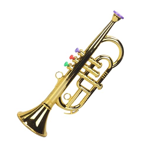 Toy Trumpet, Simulated Musical Brass Instrument Horn, Eltern-Kindmusik, Lernhilfe, lustiges Lernspielzeug für , Mädchen, Kleinkinder, Kinder, realistischer Sound und Design von Générique