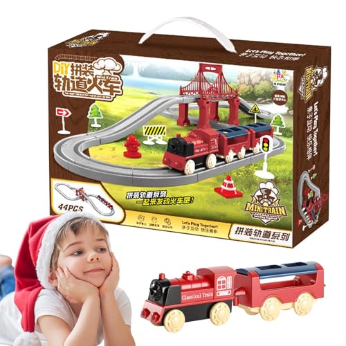 Train Carriages Set, Preschool Train Toys, Boys Train Sets, Girls Trains Set, Züge Tracks Set, Educational Trains Sets and Tracks for Boys and Girls Over 3 Months Old von Générique