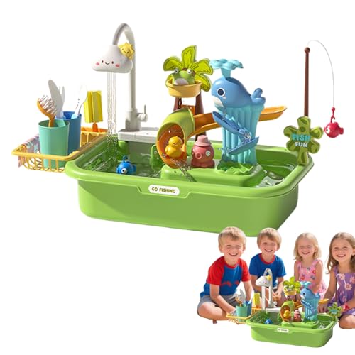 Wassertisch für – Maße: 54 x 34 x 29 cm, interaktives Spiel mit Sand und Wasser | sensorisches Lernspielzeug für den Außenbereich, , Garten, Haus, Tischspiel mit Pumpe für die Wassertisch für – Maße: 54 x 34 x 29 cm, interaktives Spiel mit Sand und Wasser | sensorisches Lernspielzeug für den Außenbereich, , Garten, Haus, Tischspiel mit Pumpe für die von Générique