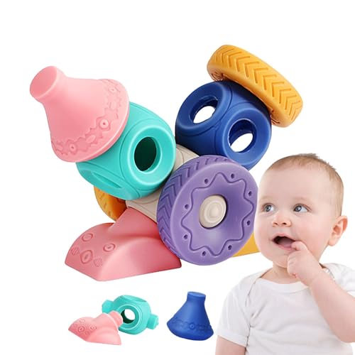 Weiche Bausteine für Babys, Bausteine für Babys, Bausteine aus PVC, bunte Stapelblöcke für den Kindergarten, niedliches Bauset für die Materschule von Générique