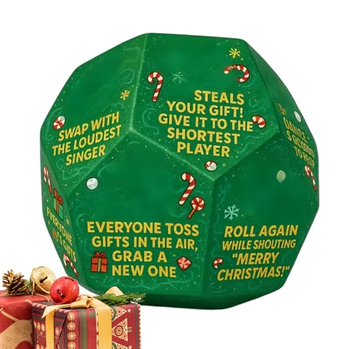 Weihnachts-Würfelspiel | Weihnachtsspiele für Familienfeiern | Dekoratives Zubehör und Baumgeschenke für die ganze Familie Weihnachts-Würfelspiel | Weihnachtsspiele für Familienfeiern | Dekoratives Zubehör und Baumgeschenke für die ganze Familie von Générique